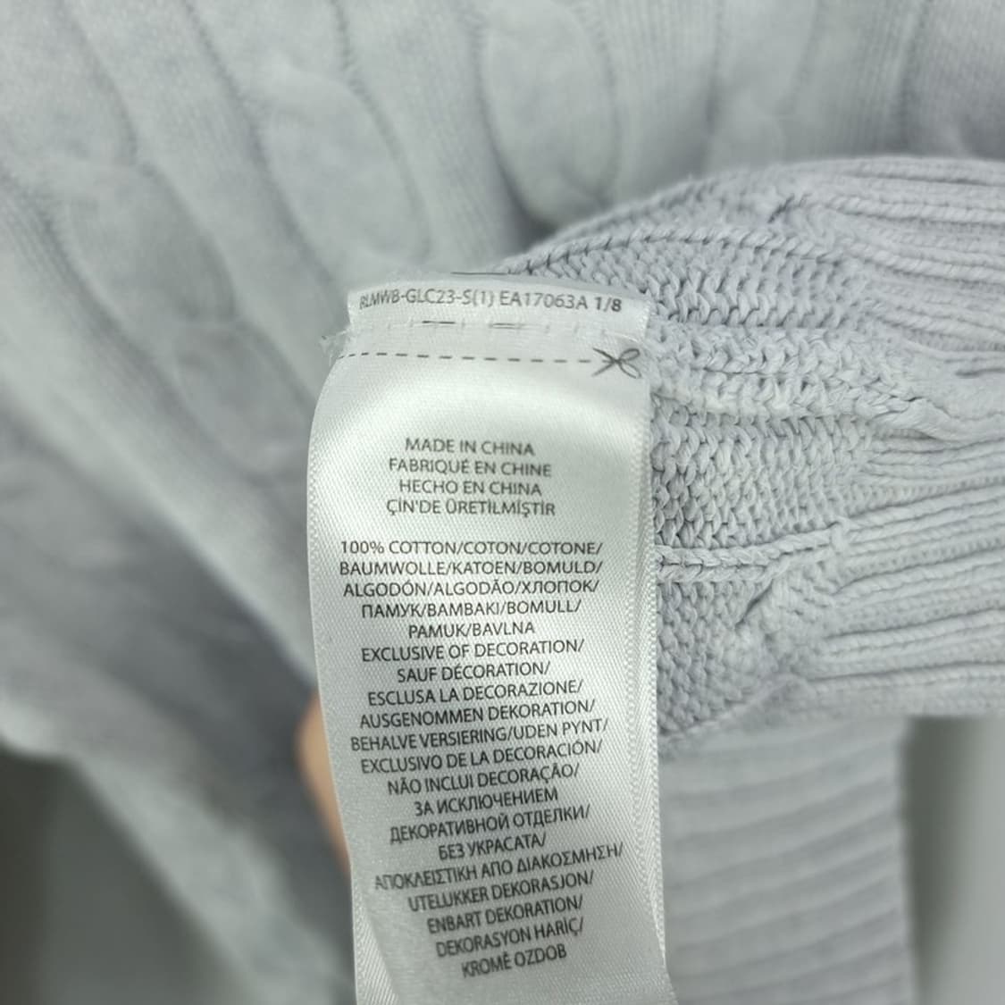 [폴로 랄프로렌] 포니 로고 자수 케이블 니트 M19082 상품이미지8