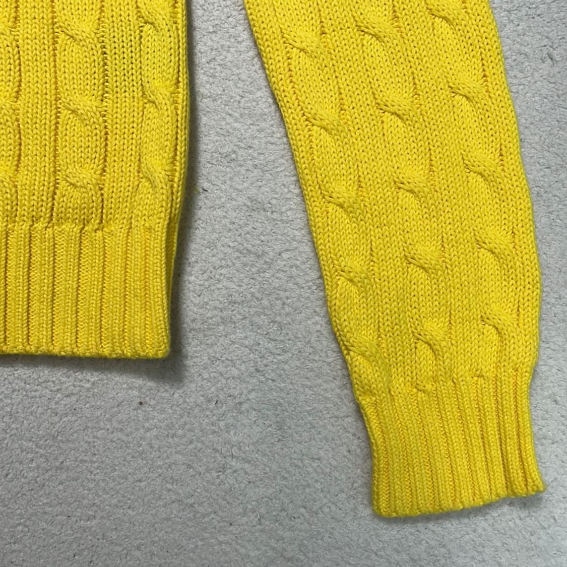 폴로랄프로렌 케이클 니트 스웨터 옐로우 S 상품이미지3