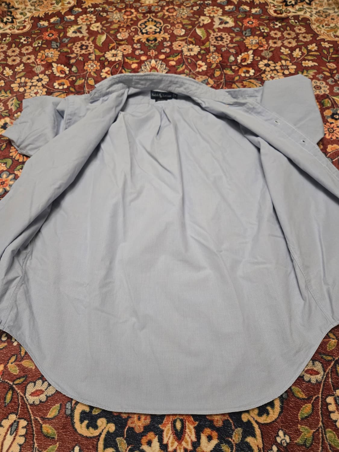 폴로 랄프로렌 블레이크 잔체크 반팔 셔츠 (M) 상품이미지7