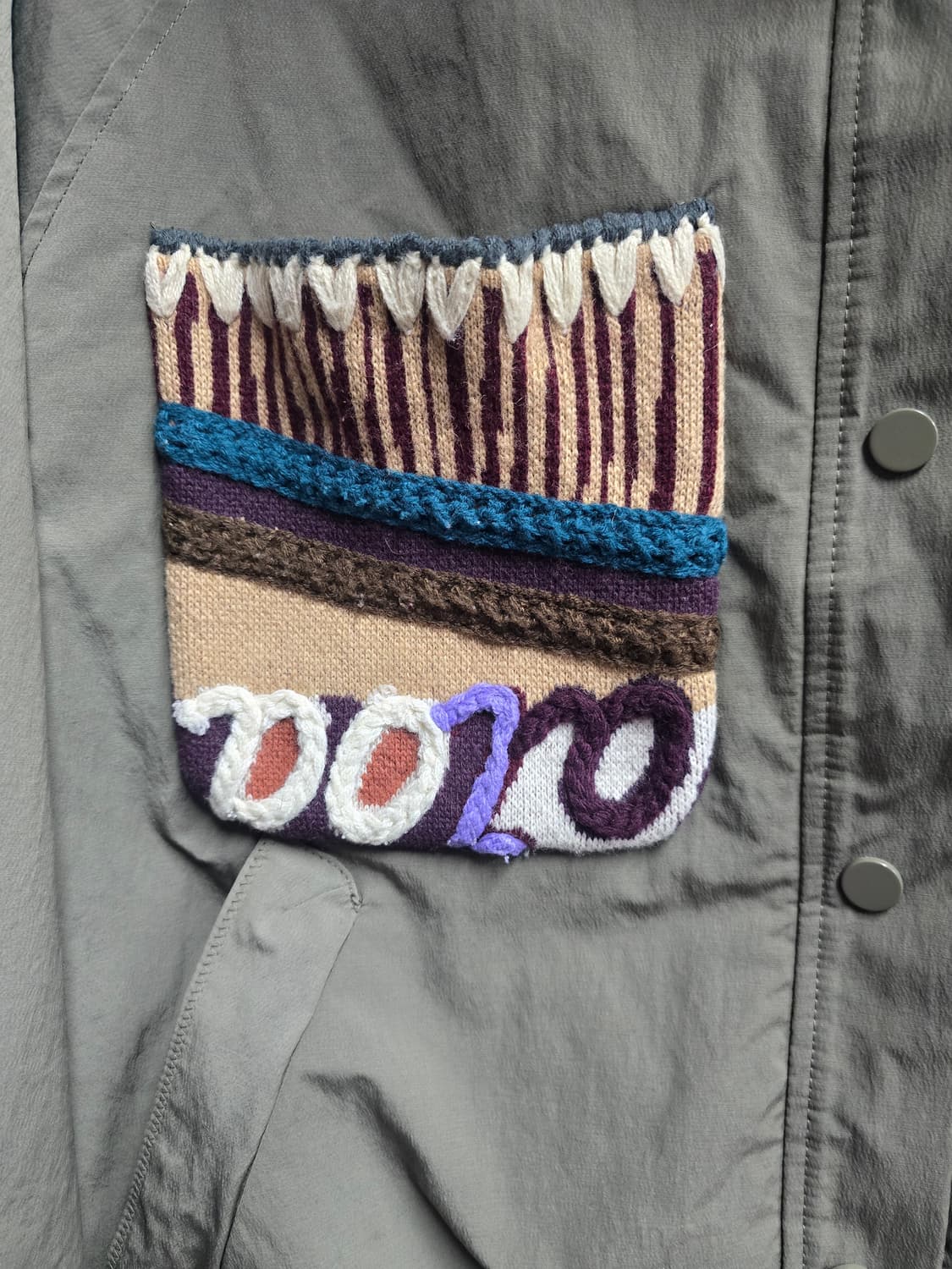 베네통 그린비 양모 뽀글이 후드 점퍼 42(55) 상품이미지5