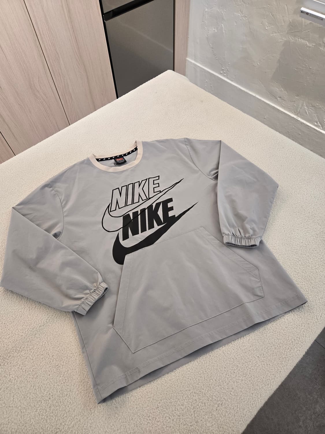 나이키 빅로고 포켓 긴팔 그레이 아노락 M 상품이미지1