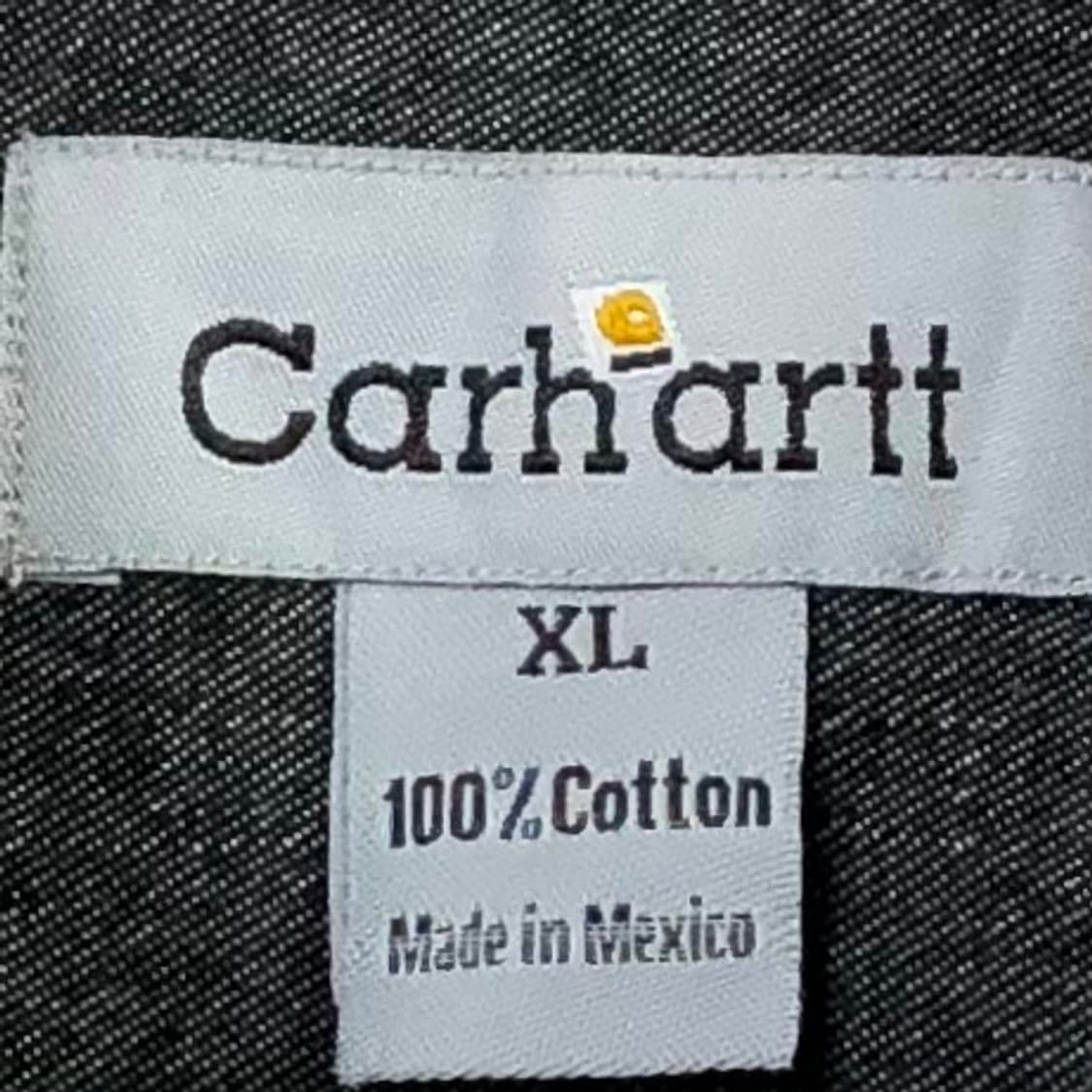 Xxl 칼하트 블랙 데님 셔츠 상품이미지3