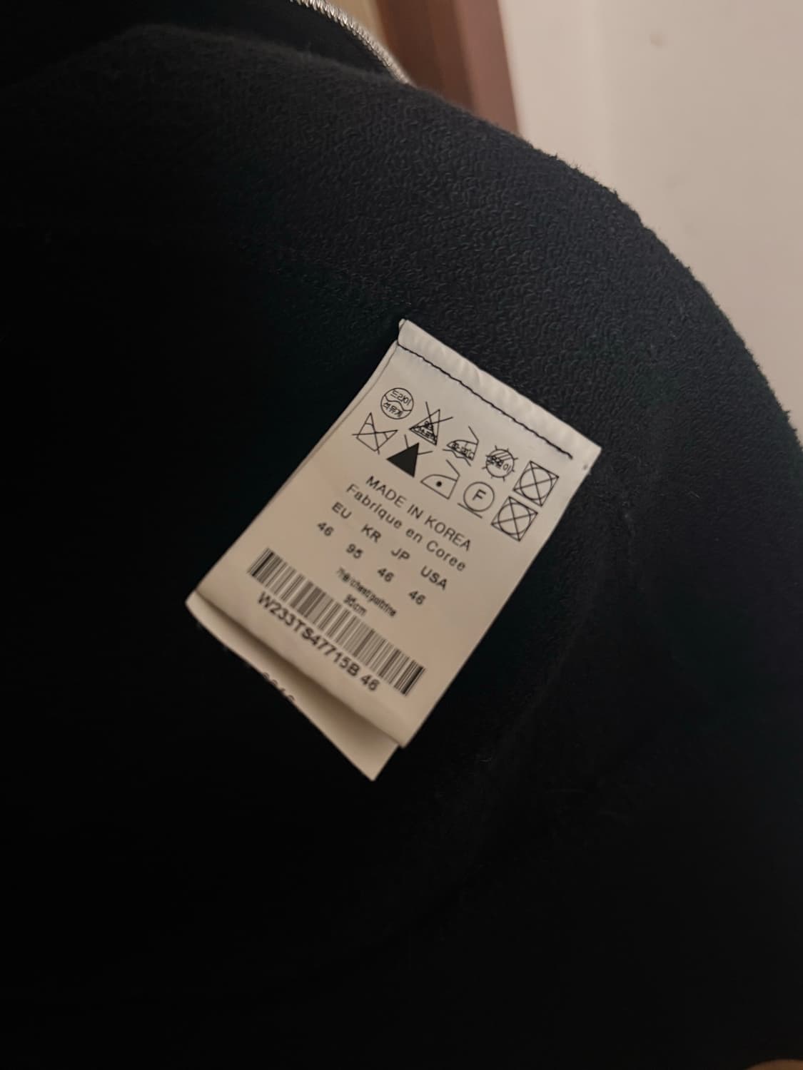 우영미 백로고 후드집업 블랙  상품이미지10