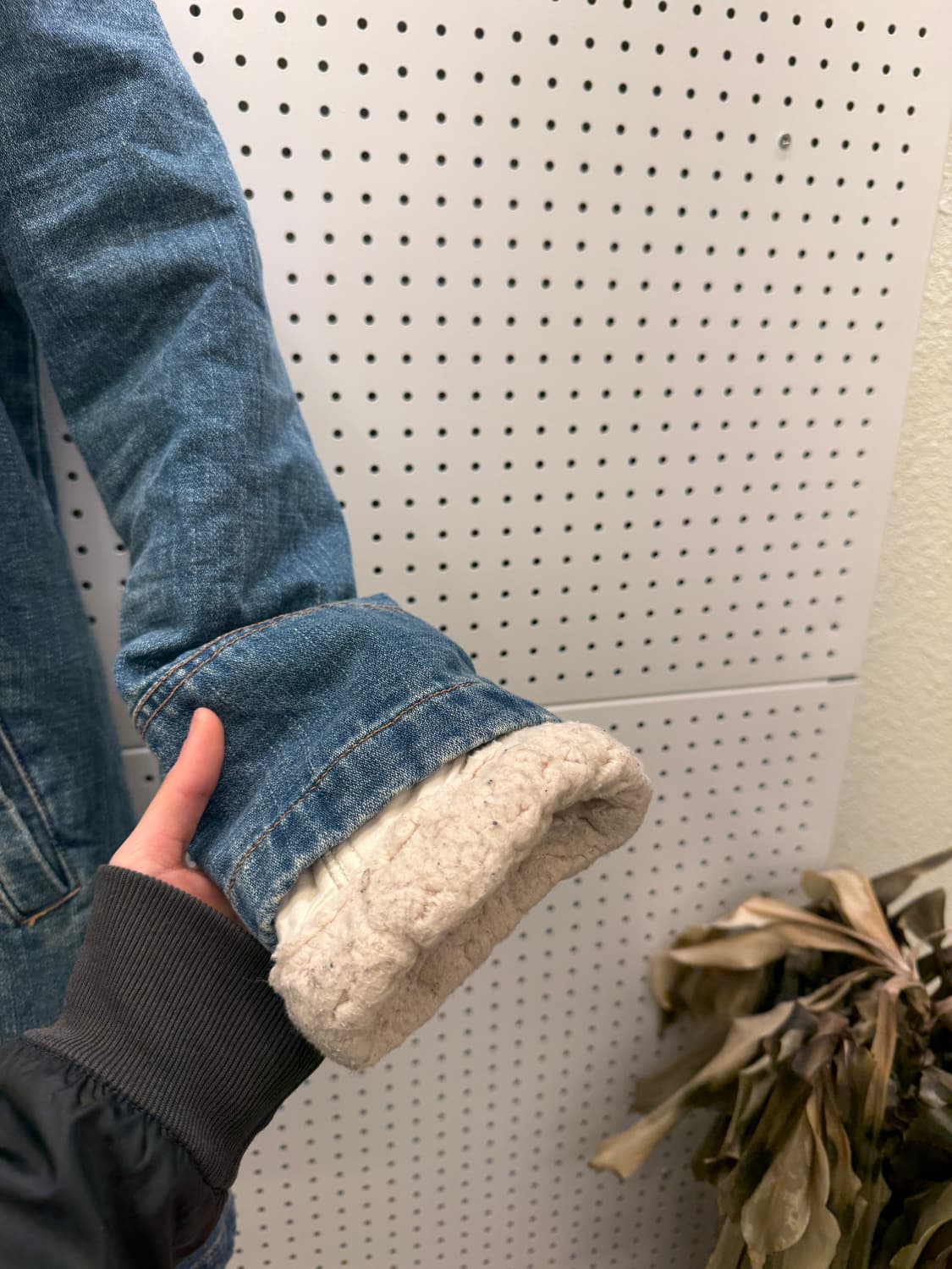 빈티지 데님 더플 코트 양털 안감 U398 상품이미지5