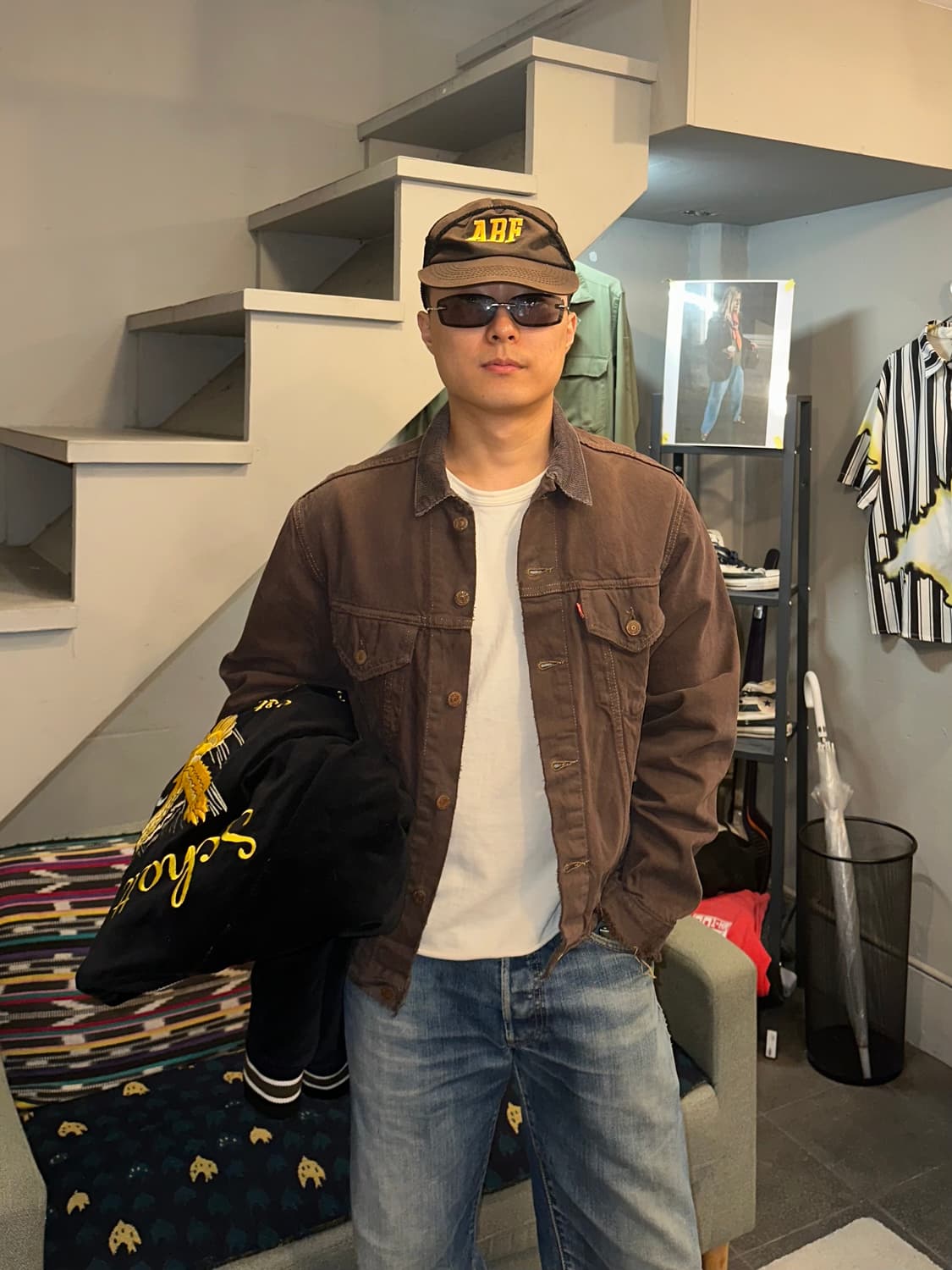80’s Levi’s WPL 423 brown denim trucker  상품이미지1
