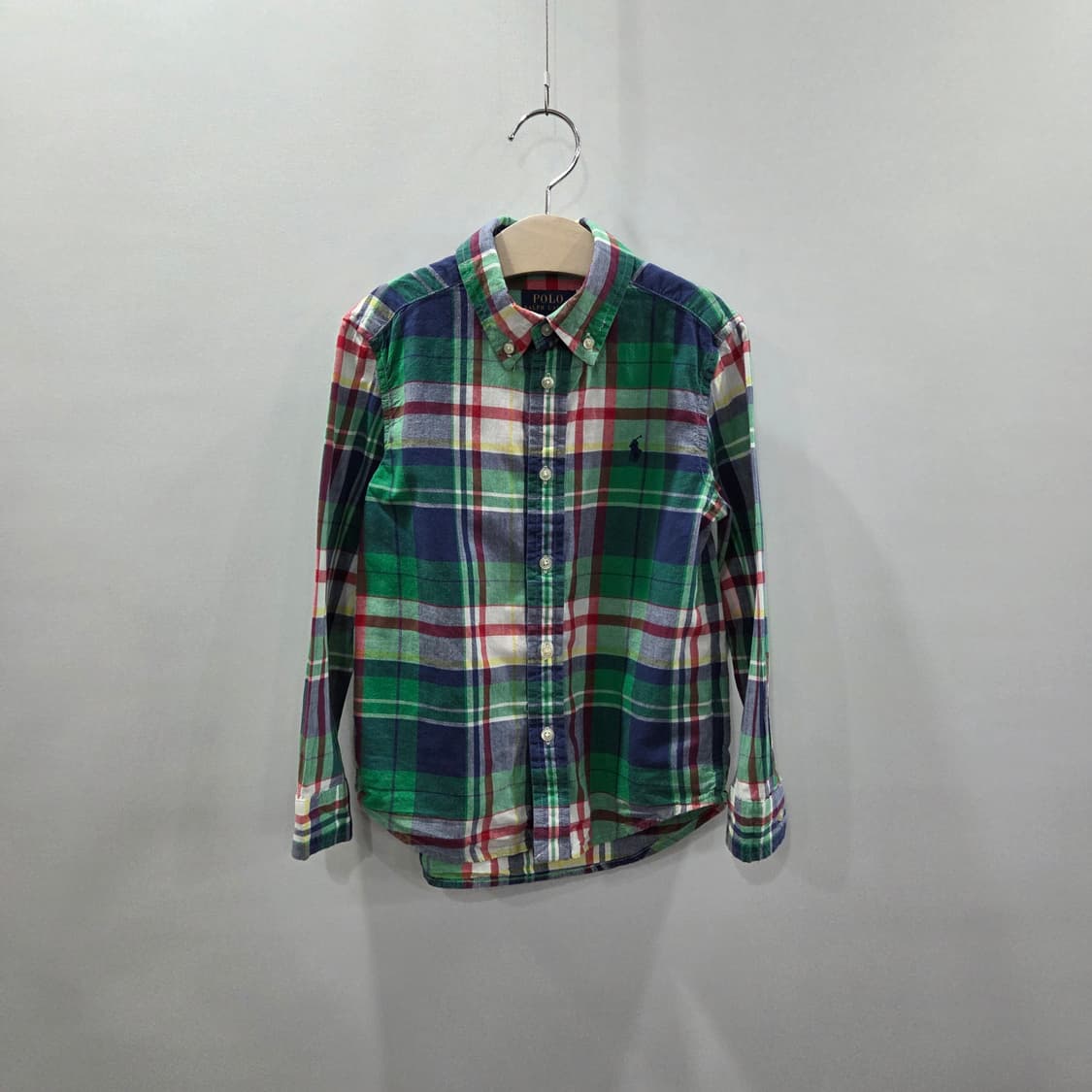 폴로랄프로렌 키즈 버튼다운 체크셔츠 6 상품이미지1