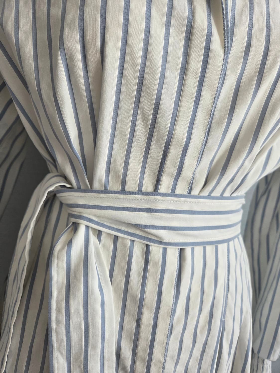 잇미샤  블루 스트라이프 셔츠형원피스 상품이미지5