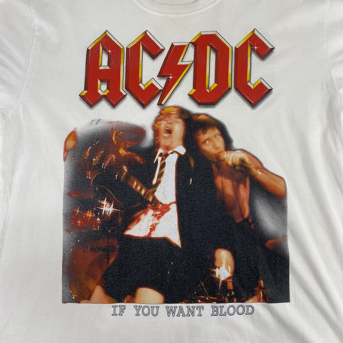 락예 ACDC 락밴드 반팔 티셔츠 XL 상품이미지3