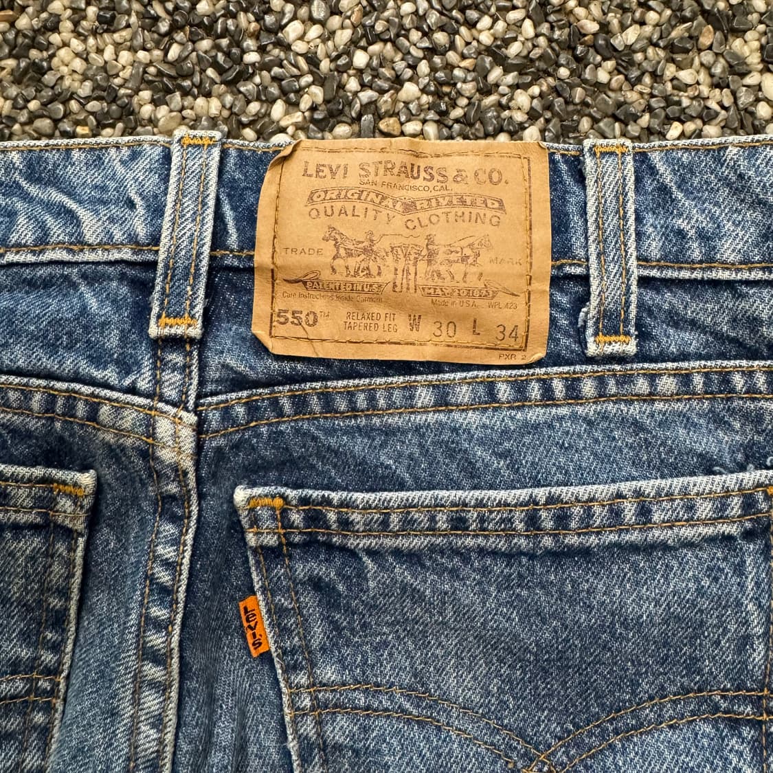 90s 리바이스 550 오렌지탭 테이퍼드 레그 진 made in USA  상품이미지5