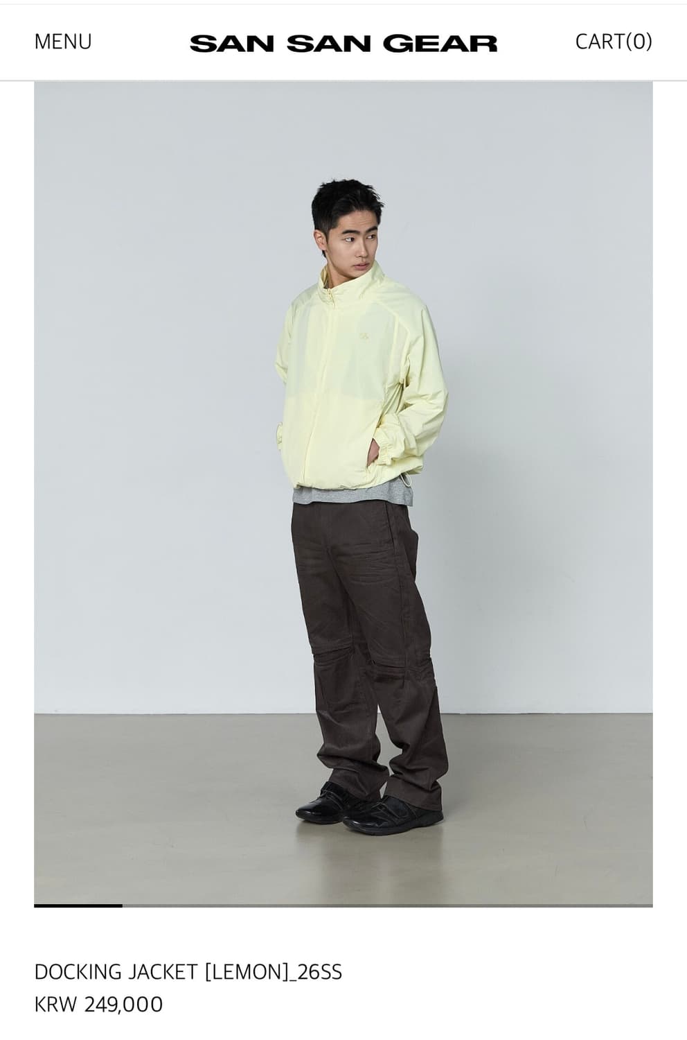 산산기어 26SS 시즌 도킹 자켓 레몬 상품이미지2