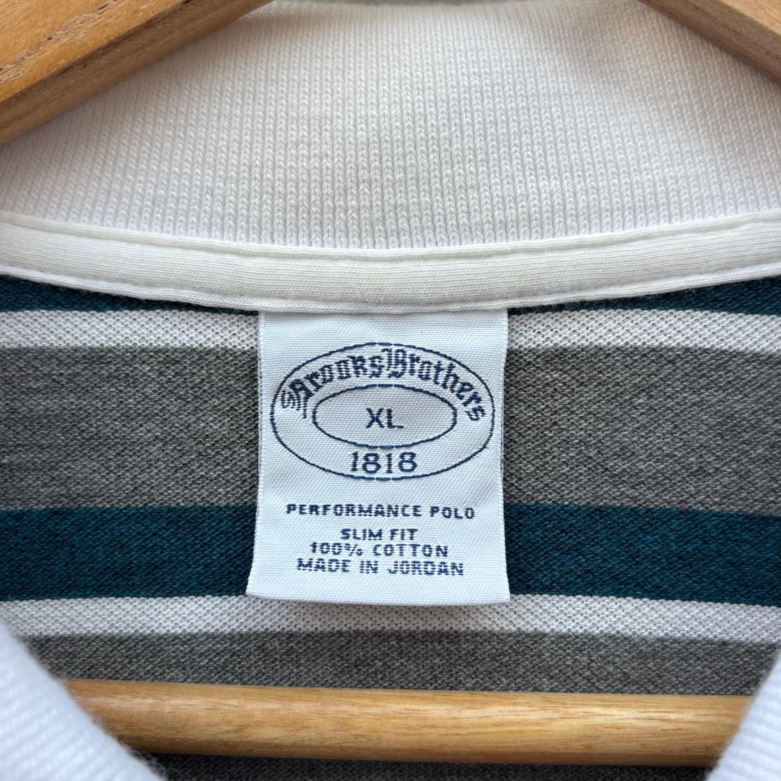 Brooks Brothers 브룩스브라더스 스트라이프 카라티 롱슬리브 상품이미지3