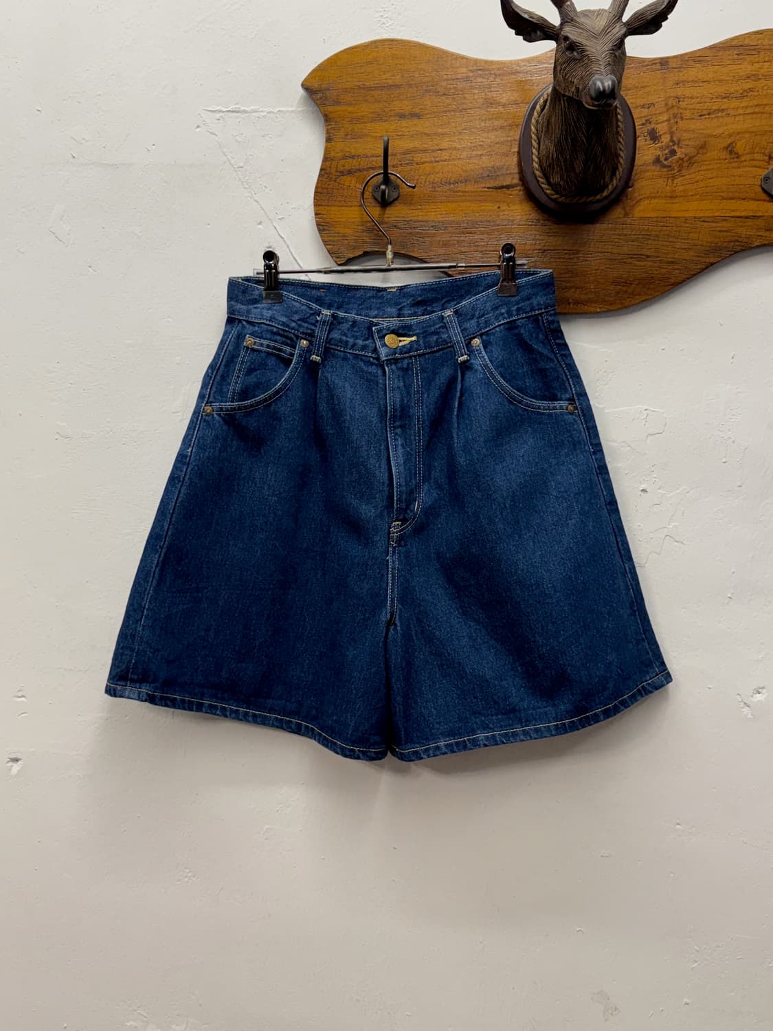 Japan Lee Riders One-tuck Wide Denim Sho 상품이미지1