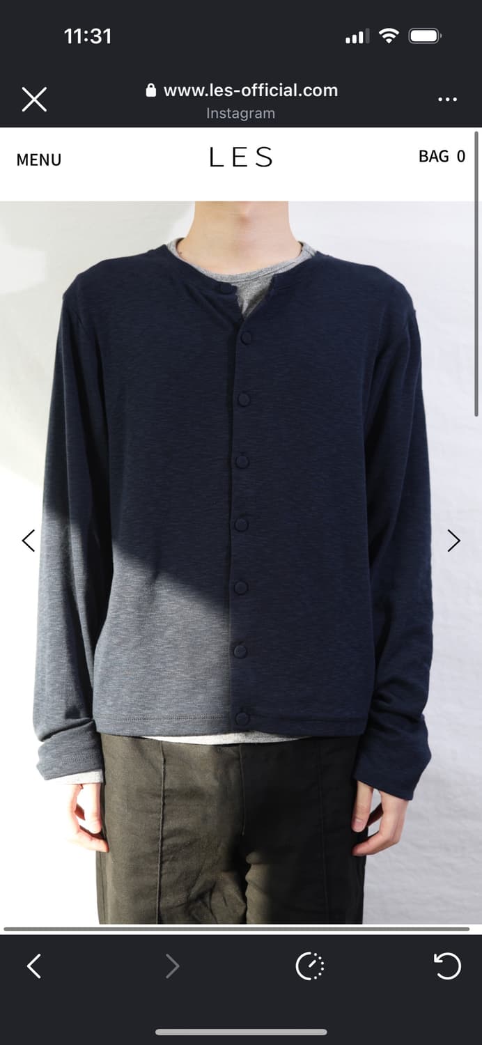 구매) les 가디건 2사이즈 네이비,블랙 상품이미지1