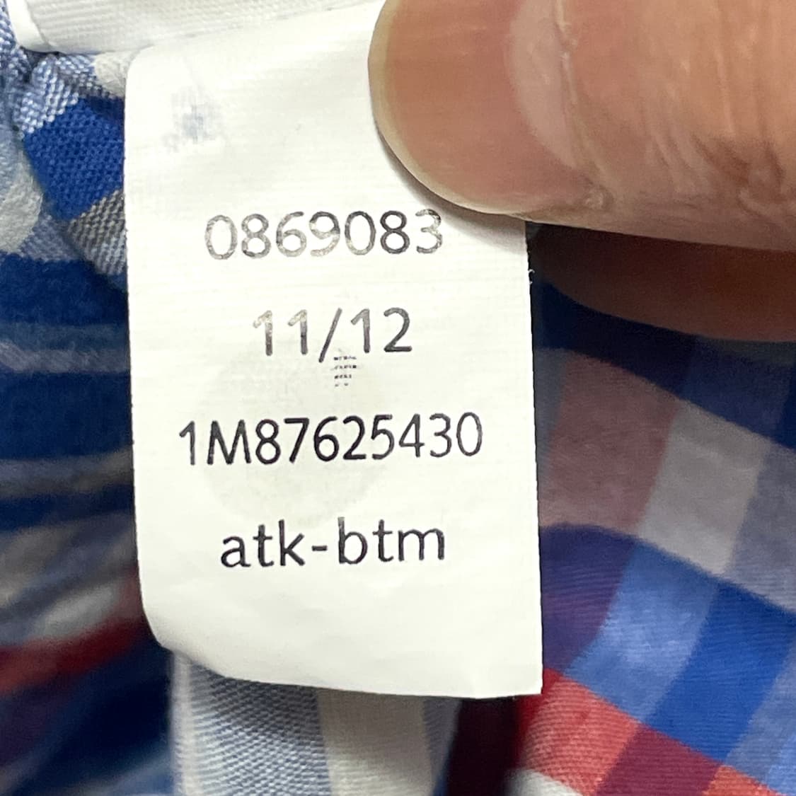 타미힐피거 블루 마드라스체크 셔츠 여성8 상품이미지7