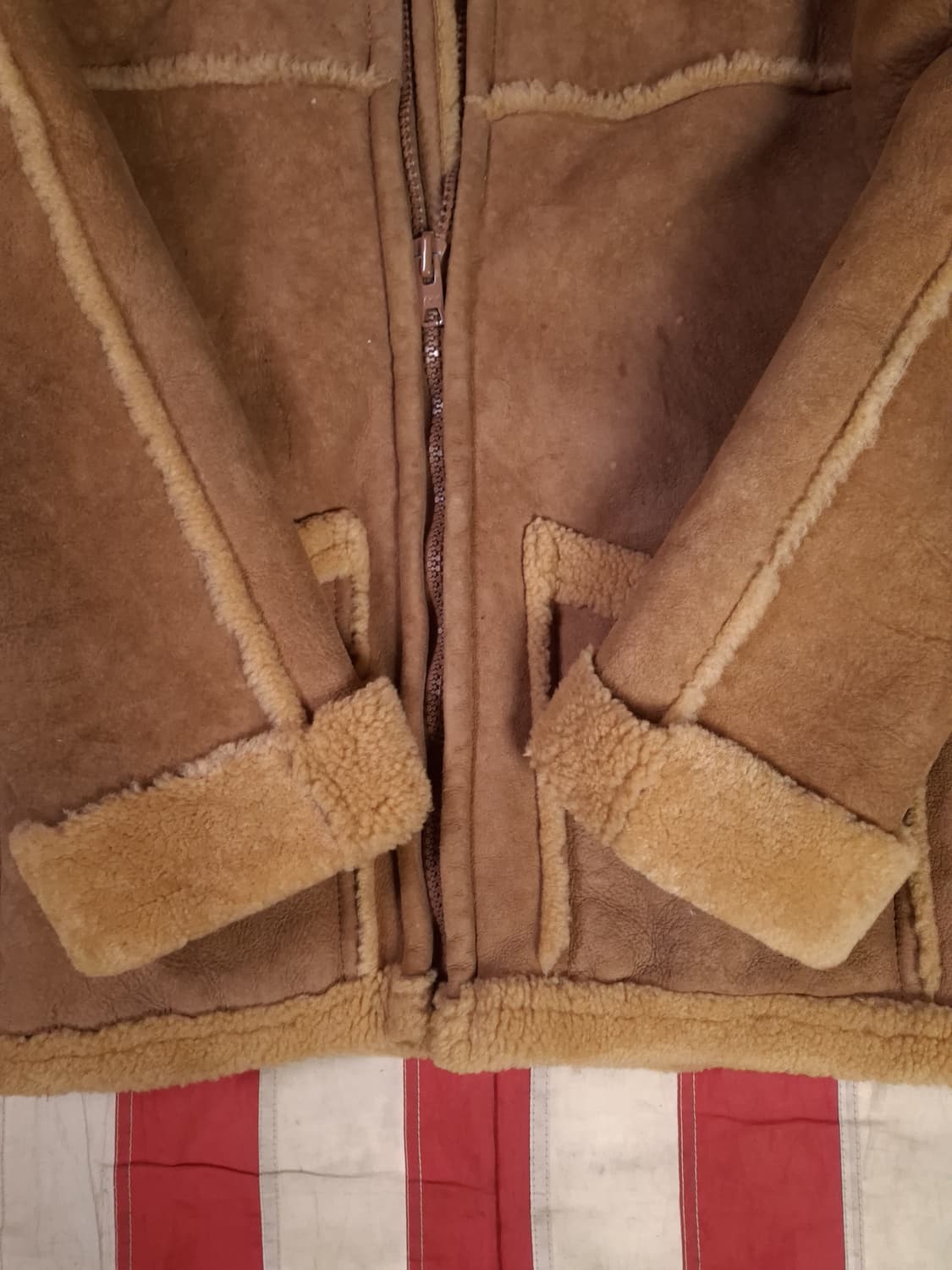 오리지날 80's 미국제조  Sawyer 리얼레더 무스탕 상품이미지8