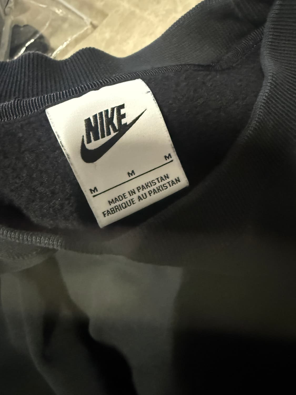 M사이즈 나이키 스투시 NRG 워시드 플리스 크루넥 맨투맨 블랙 상품이미지3