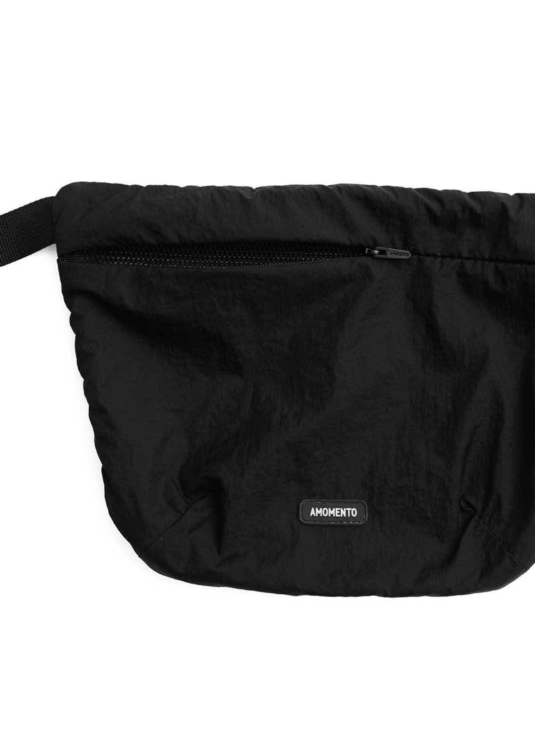 AMOMENTO + Sheer Nylon Belt Bag, Black 상품이미지3