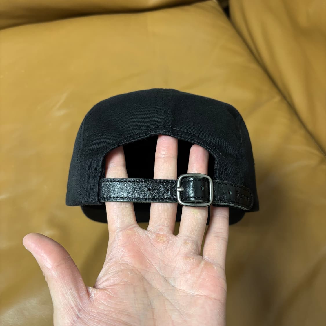 슈프림 캠프캡 모자 레드 박스로고 블랙 상품이미지7