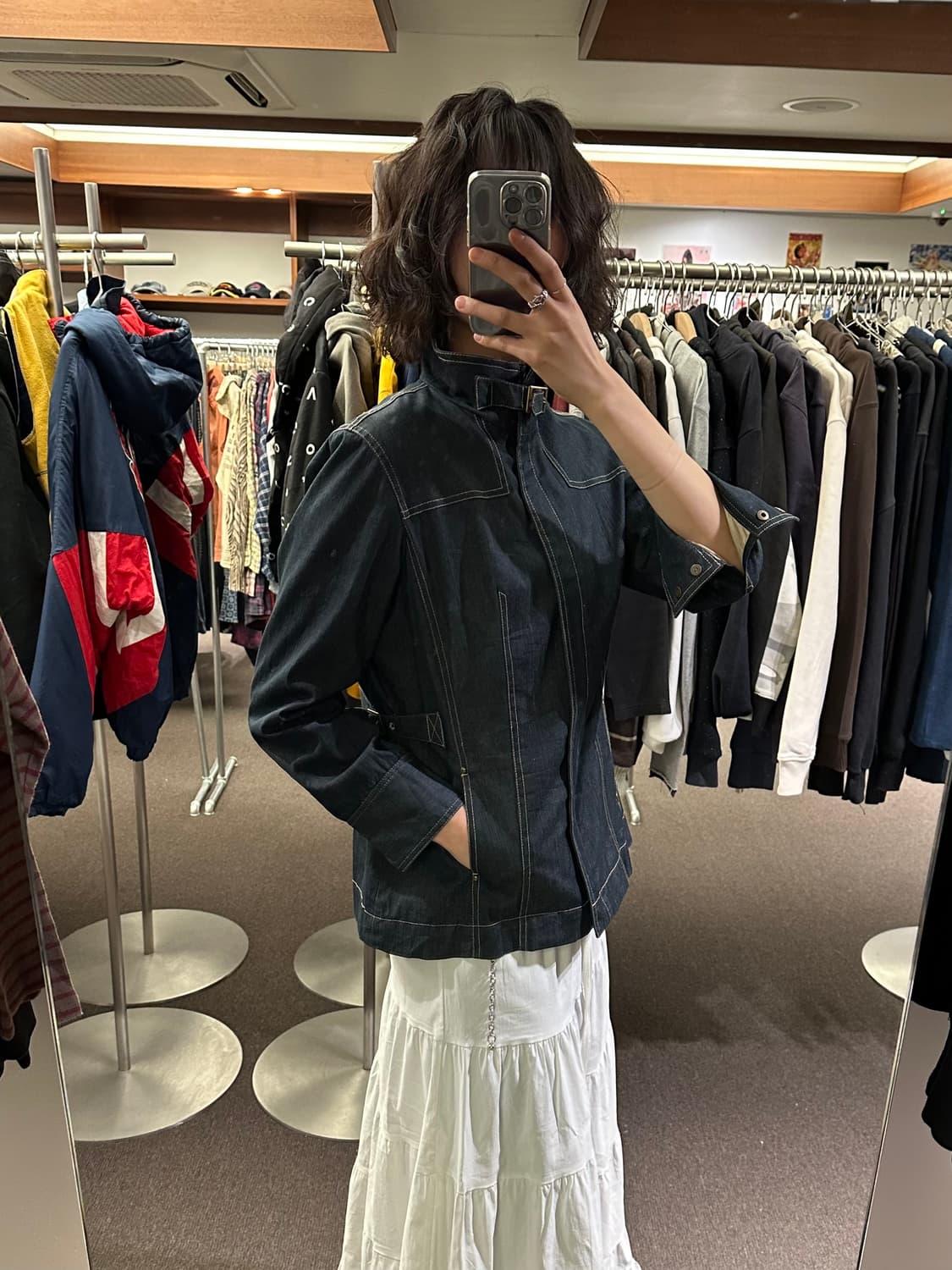 M)맥그리거 빈티지 버클 데님 자켓 상품이미지1