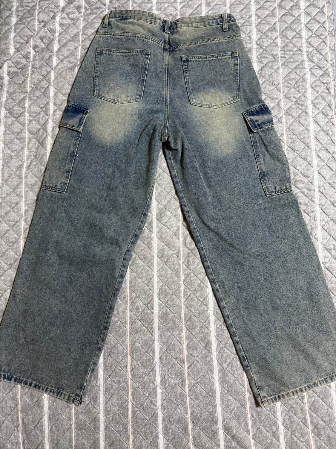 와이드 카고 데님 팬츠 상품이미지1