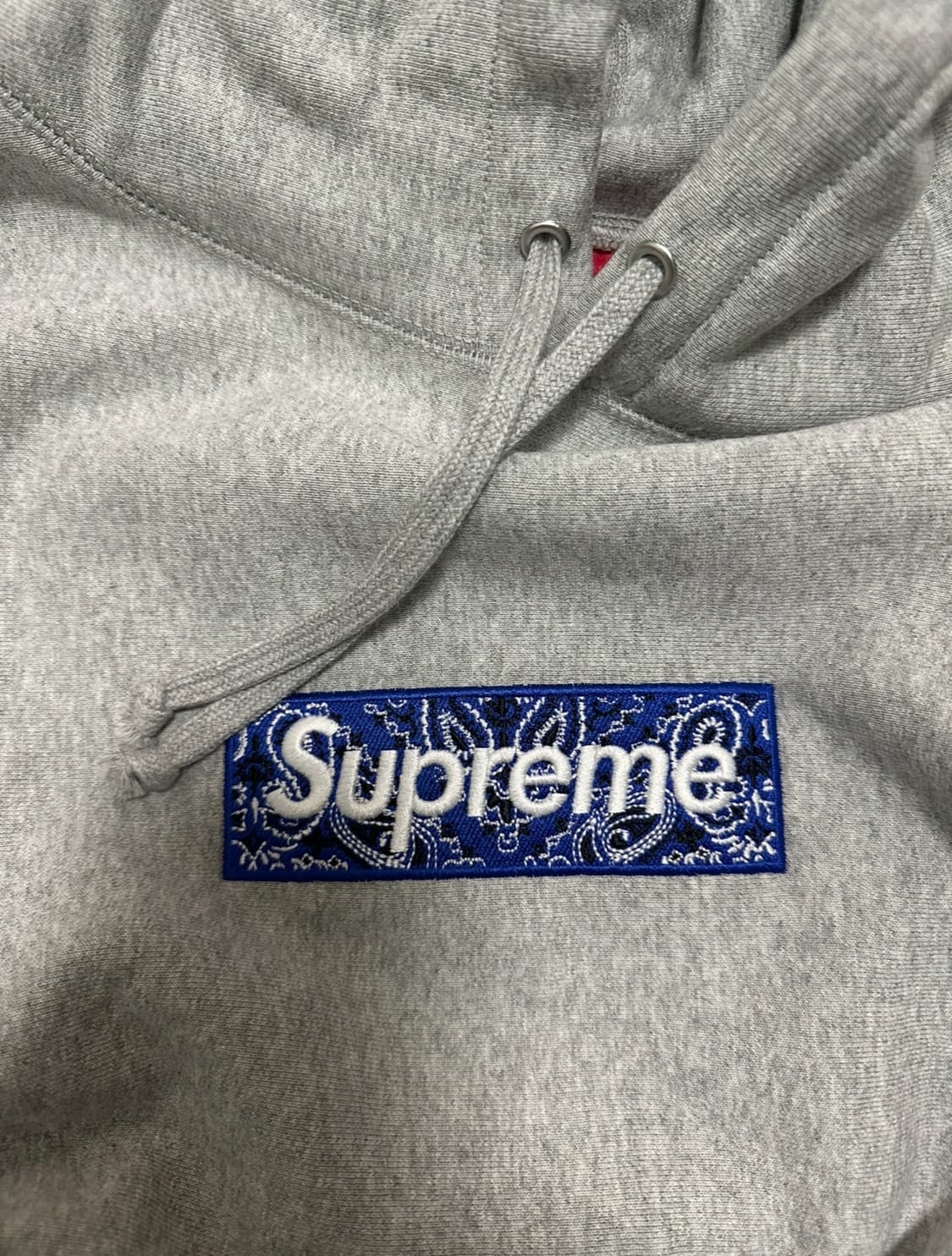 [L]슈프림 반다나 후드 그레이 상품이미지1