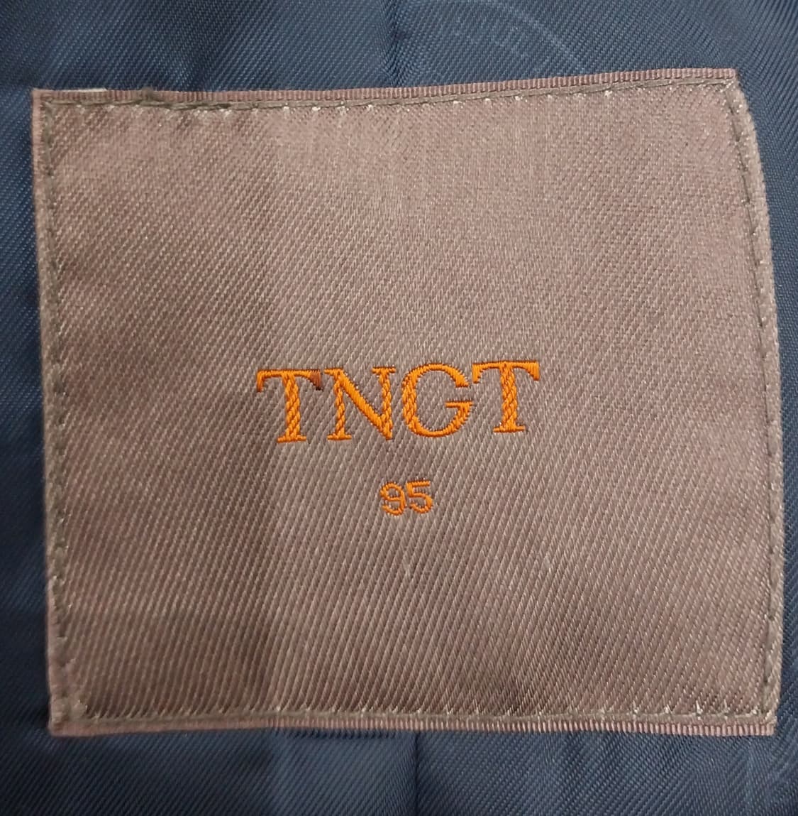 TNGT 토끼털 배색 체크 하프 코트 95 상품이미지6