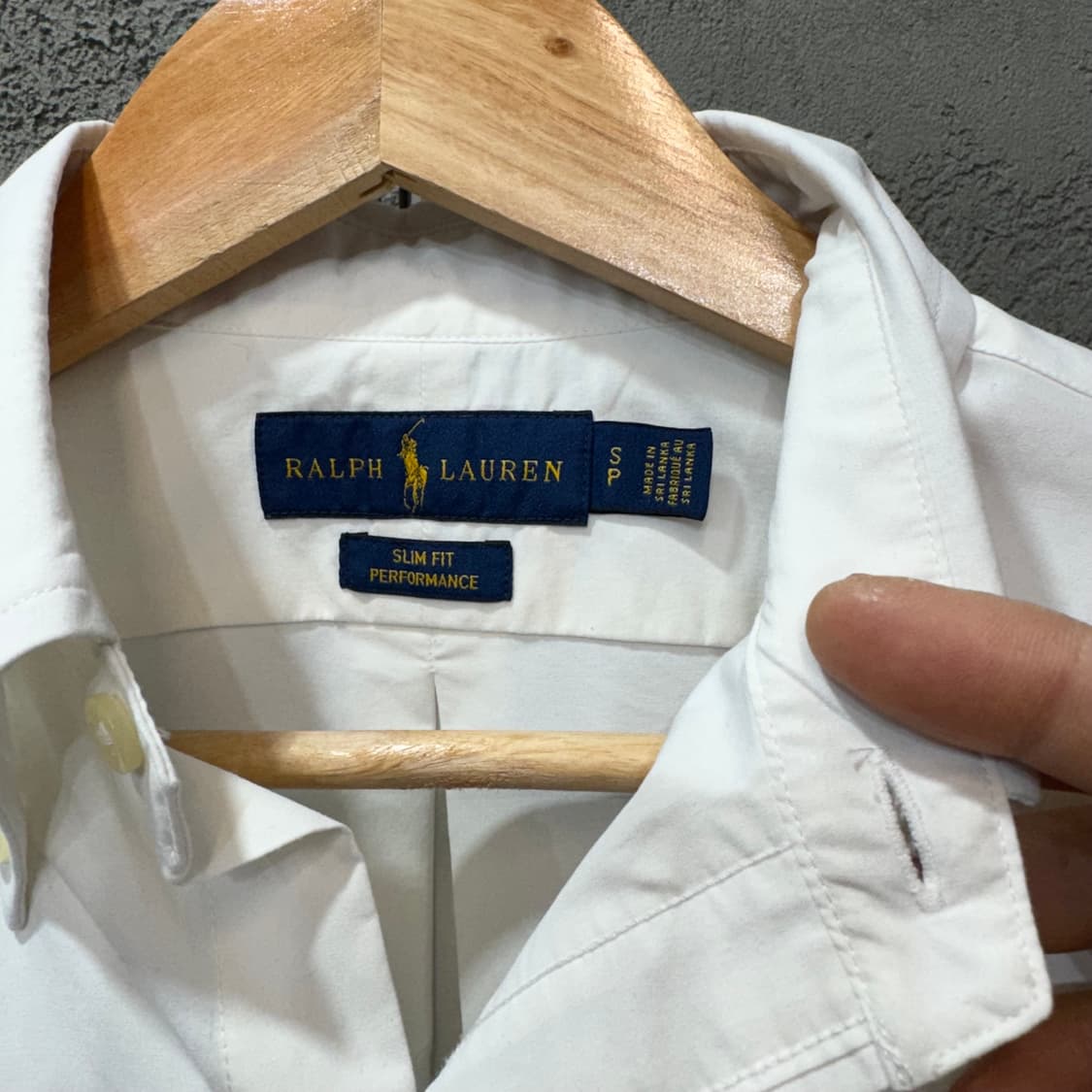 랄프로렌 폴로 화이트 버튼다운 셔츠 (S) 상품이미지4