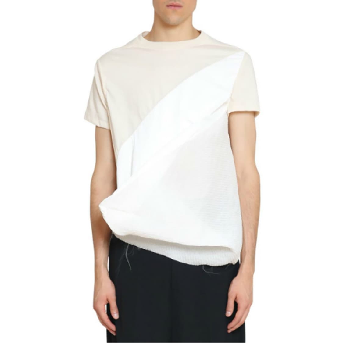 릭오웬스 -18SS DIRT 비대칭 티셔츠 - 아이보리 - 40 상품이미지4