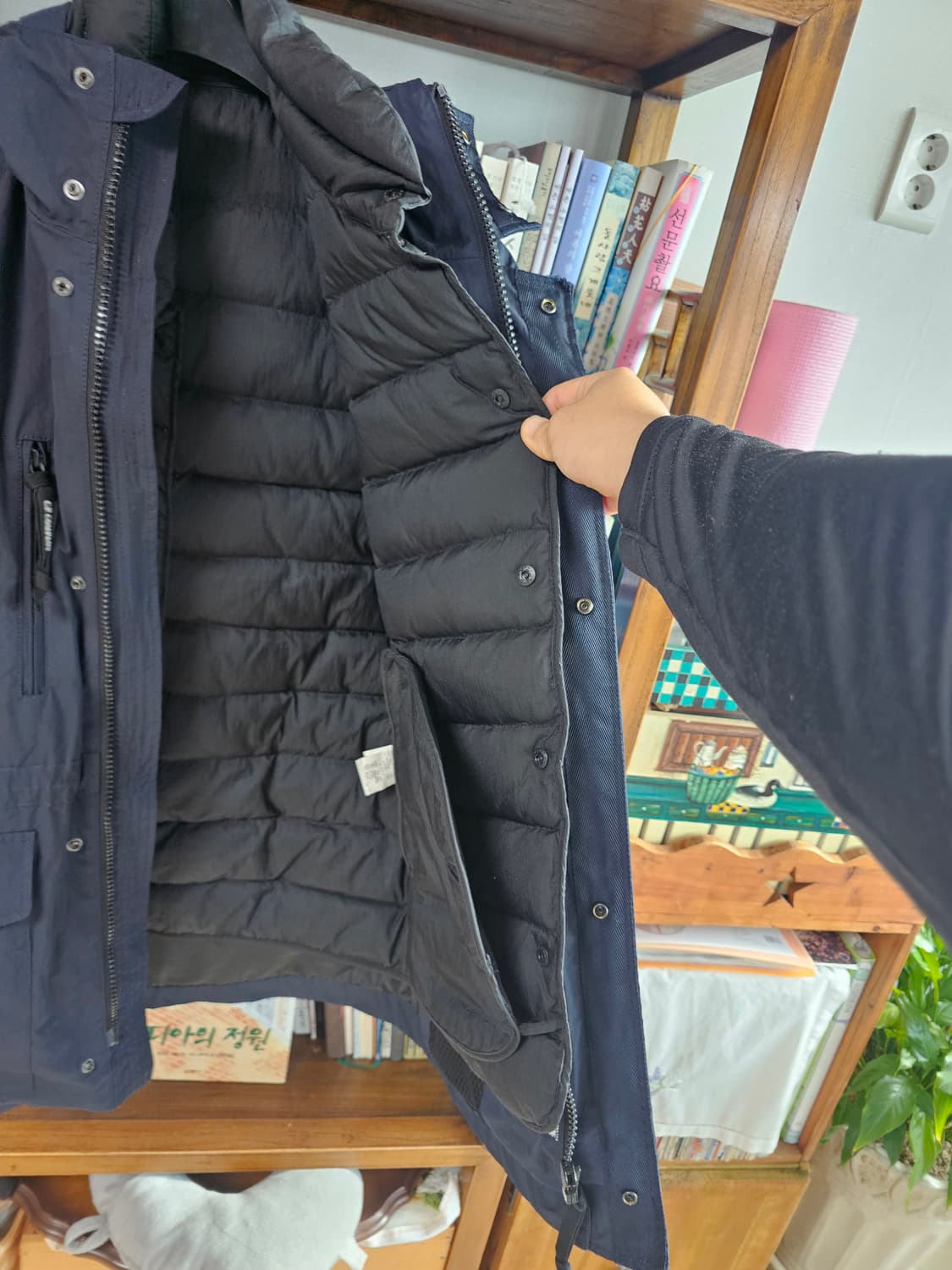  씨피 CP컴퍼니 후드 패딩 중기장 자켓 야상 패딩 100사이 상품이미지8