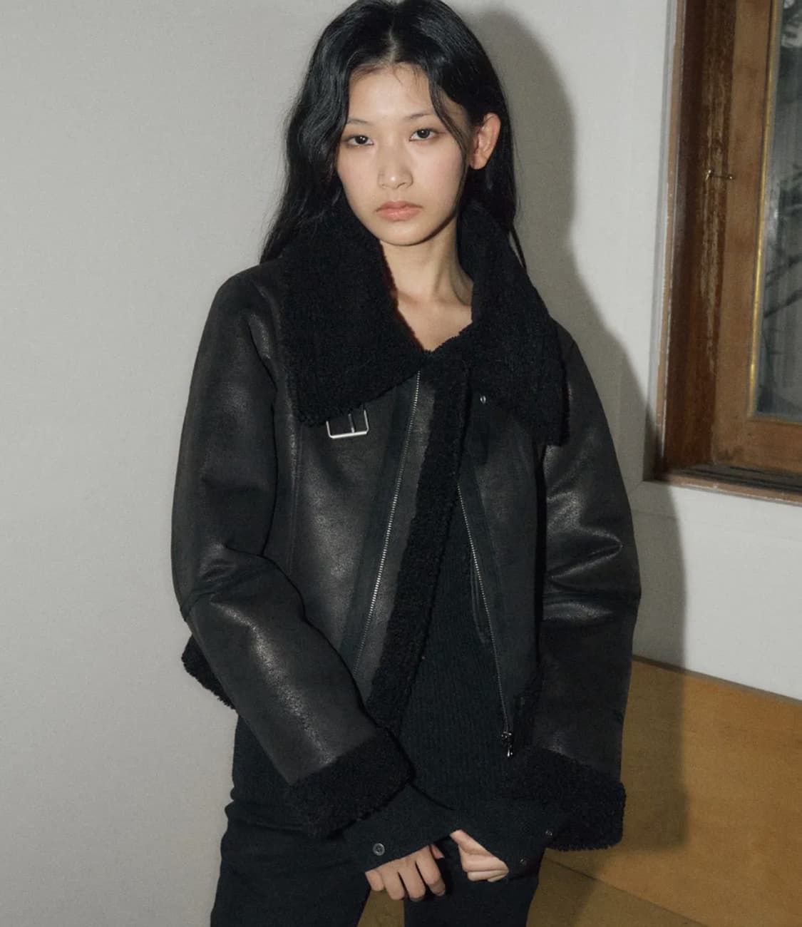 헬레네파리스 피티드 스웨디드 무스탕 상품이미지1