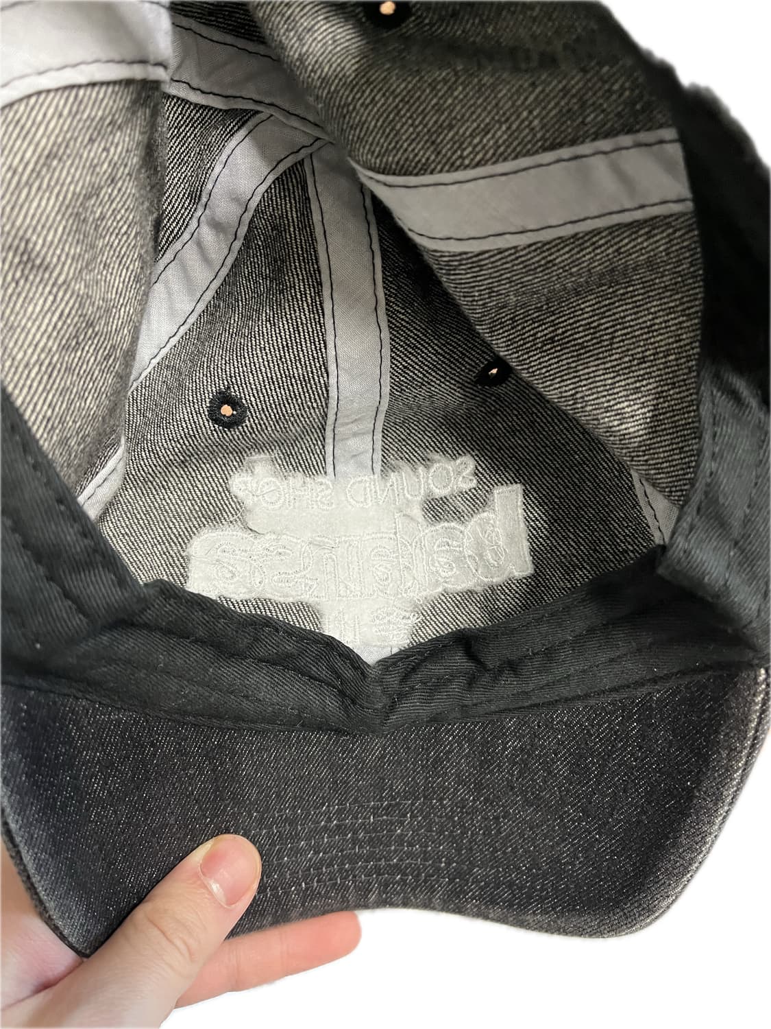 발란사 데님 볼캡 블랙 상품이미지2