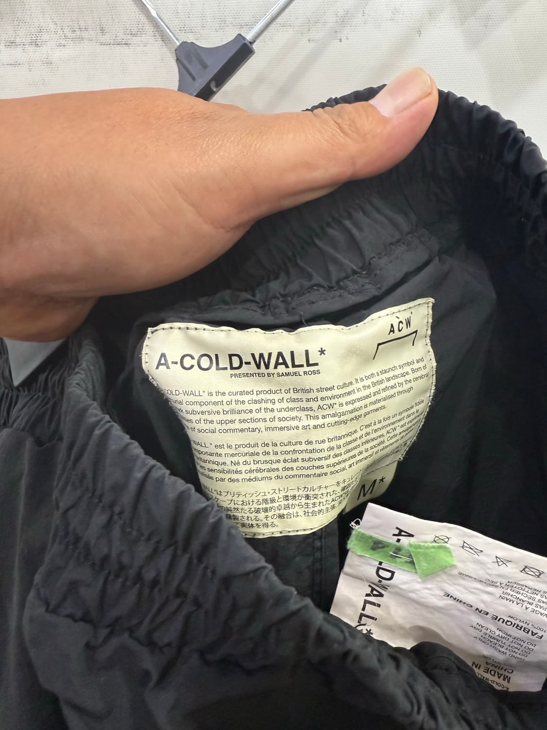 어콜드월 20ss 브라켓 테이프 트랙팬츠 M 상품이미지4