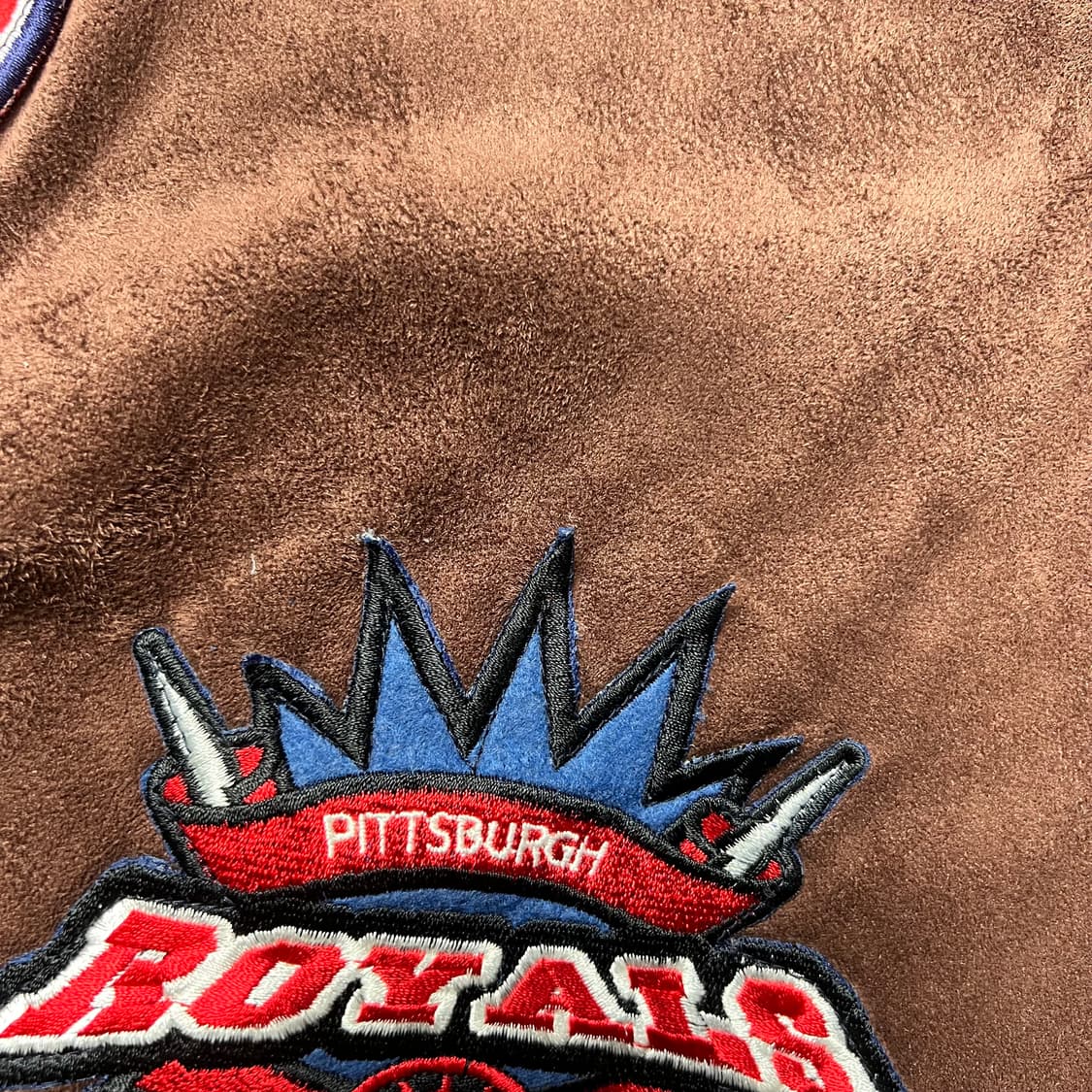 리크웨어 멀티패치 스웨이드 후드 자켓 브라운 XXXL 상품이미지8