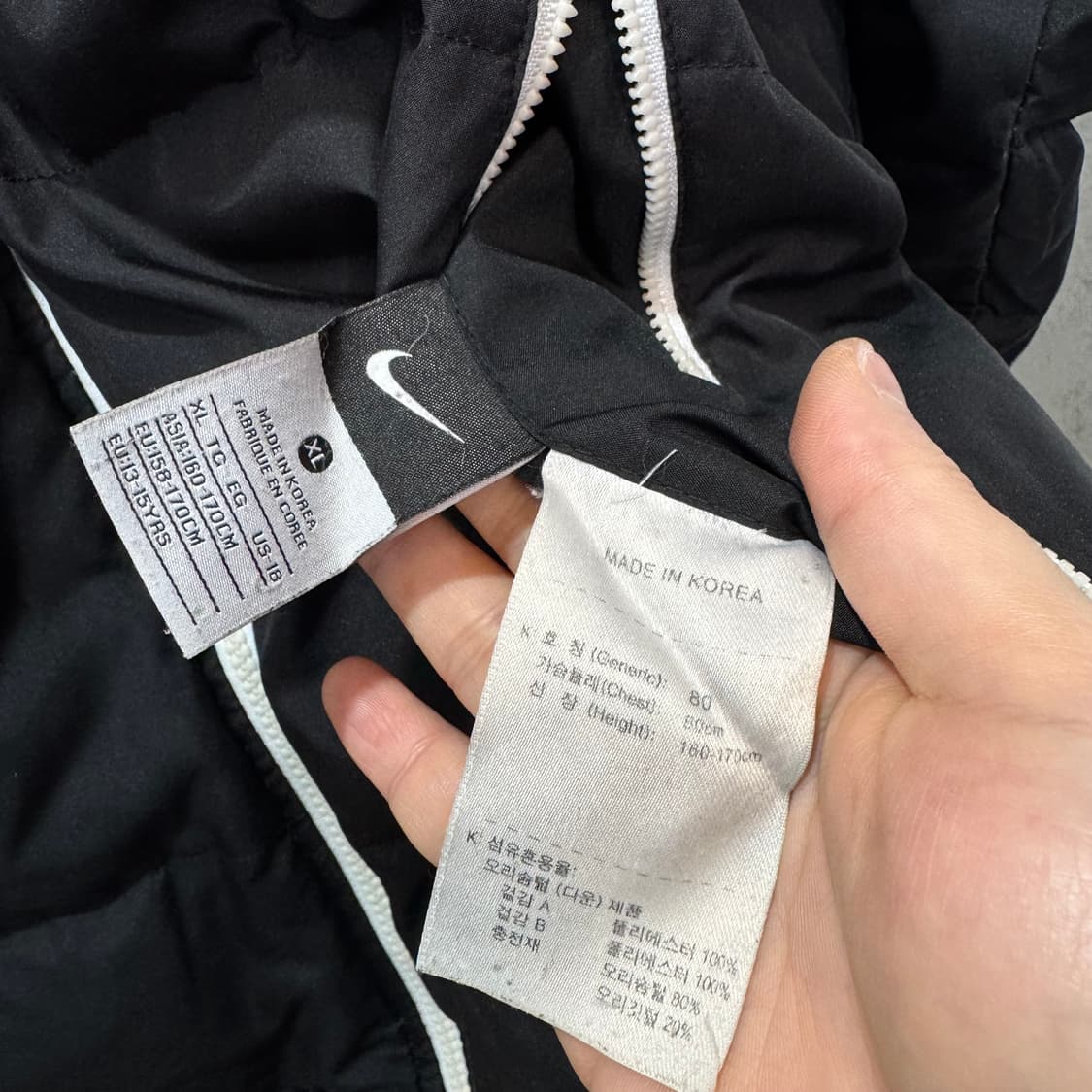 나이키 리버시블 다운 패딩 (XL)   상품이미지8