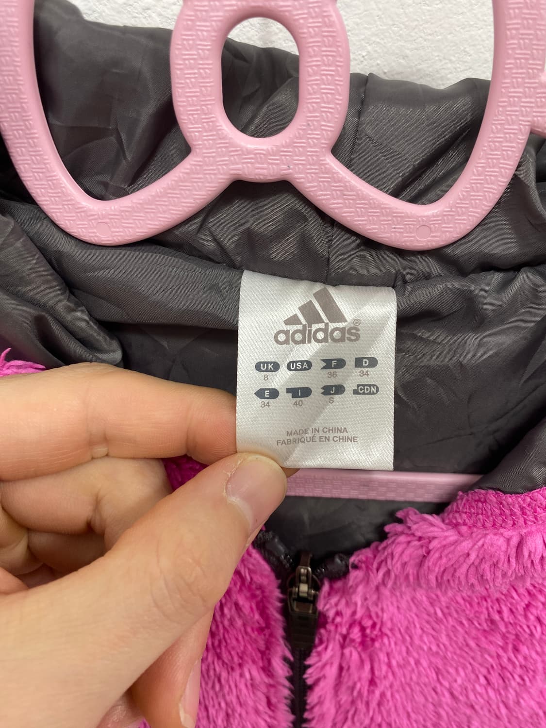 [ADIDAS] 아디다스 갸루 핫핑크 폭닥 후드집업 상품이미지5