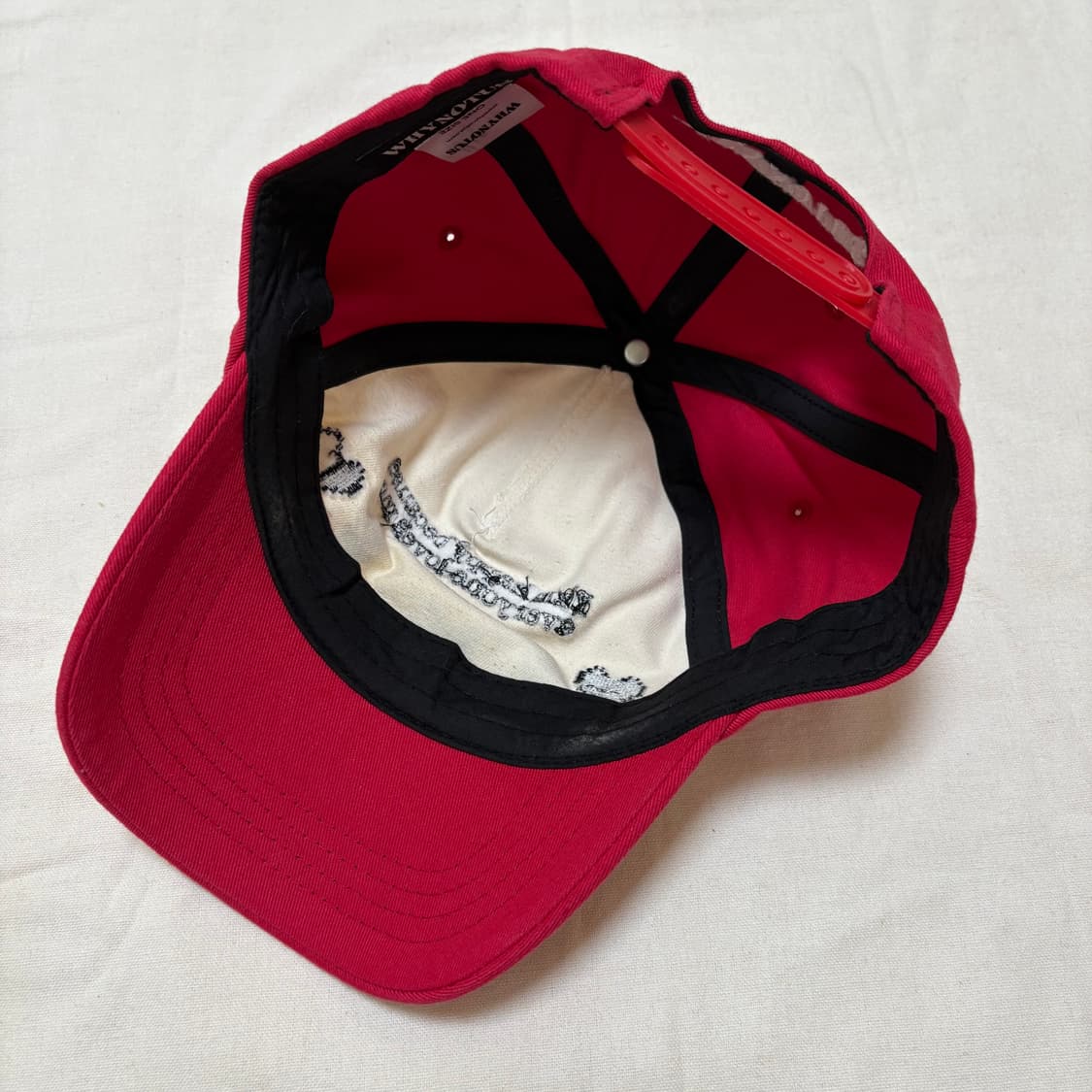 와이낫어스 볼캡 모자 레드 상품이미지2