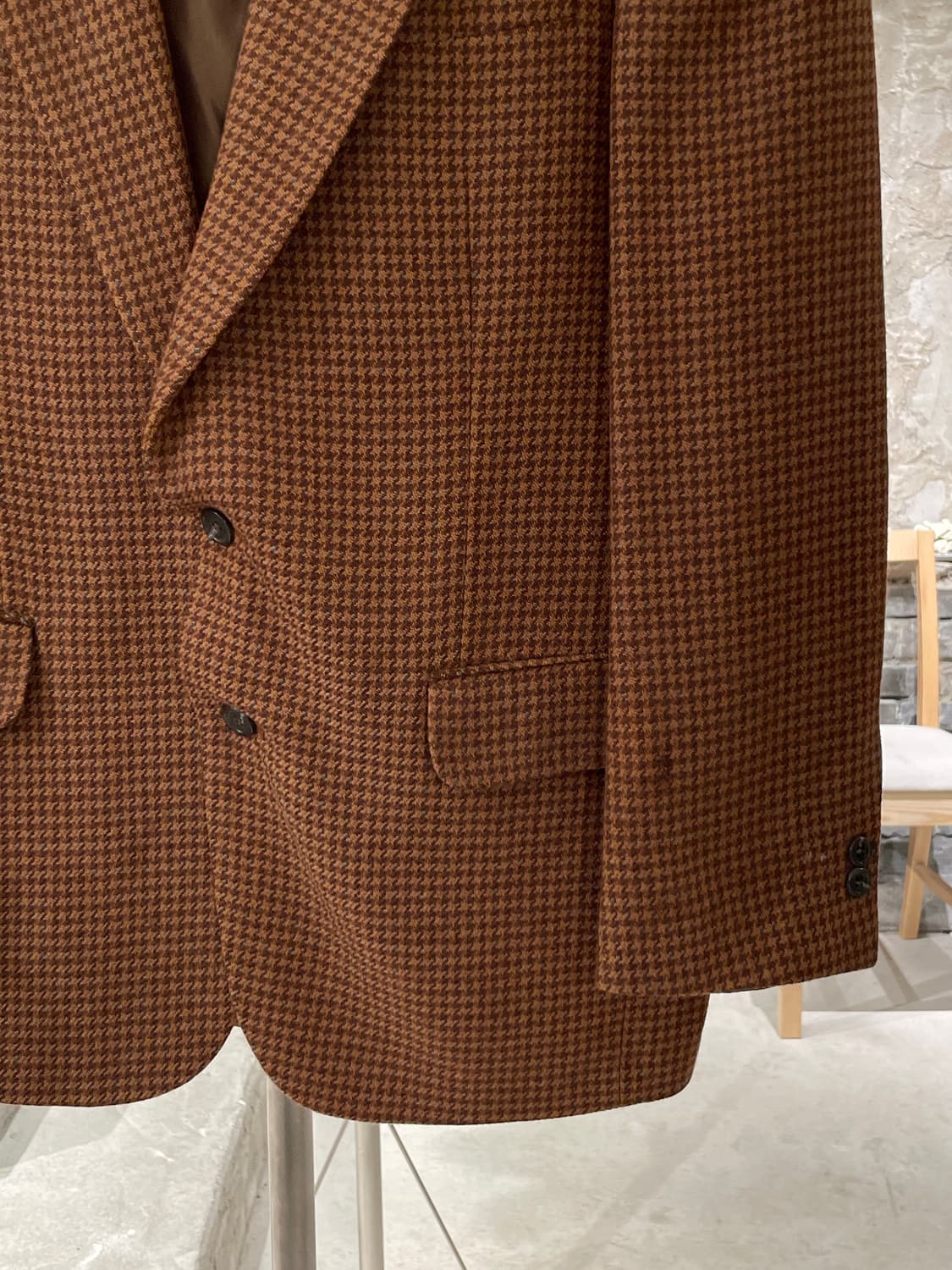 크리스찬 디올 무슈 오커 하운드 투스 체크 2B 울 블레이저 상품이미지5