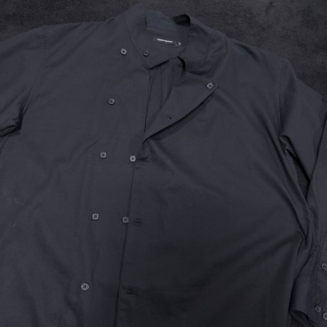 4 해칭룸 블랙 비대칭 더블 셔츠 자카드 상품이미지6