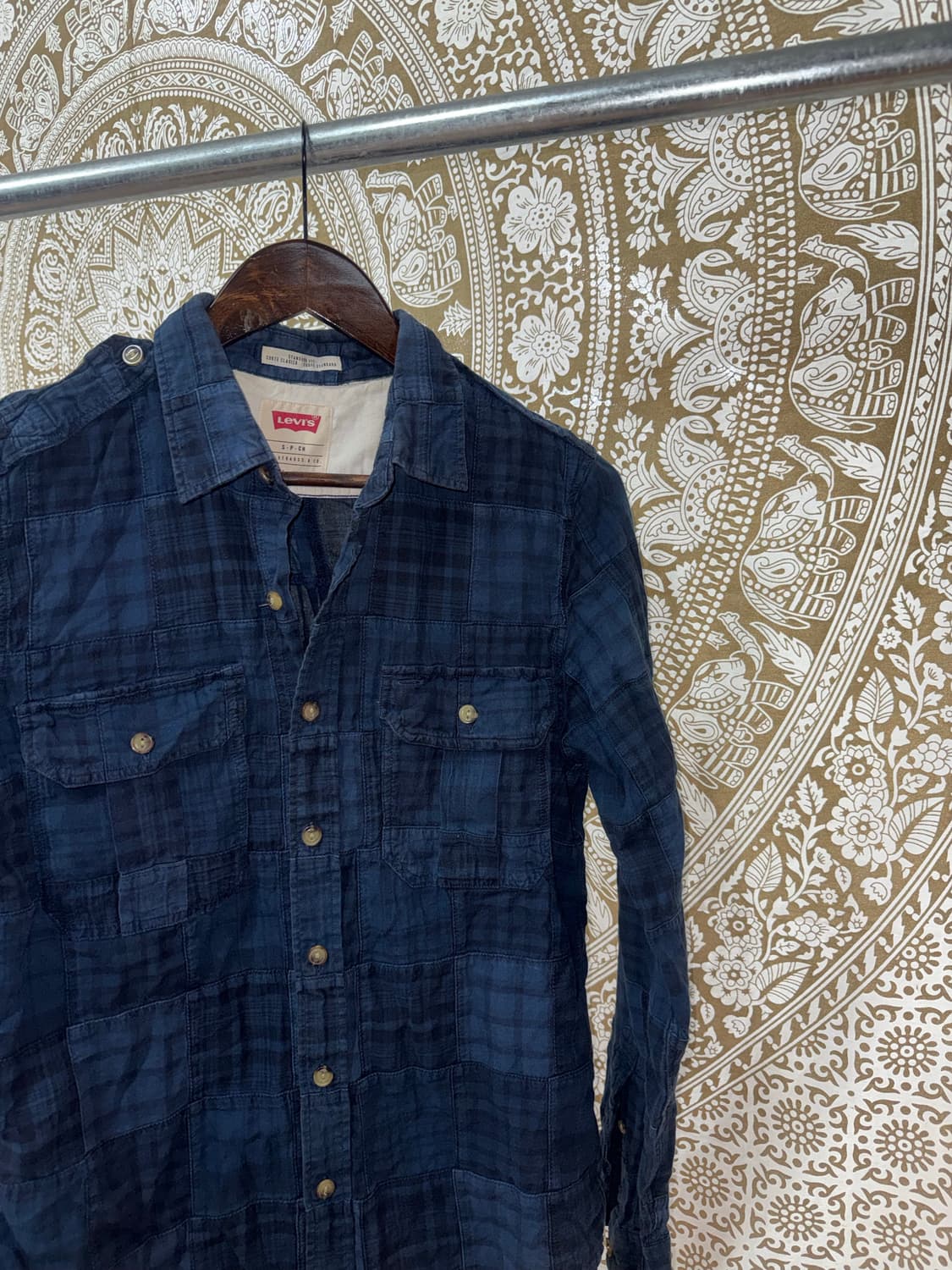 리바이스 빈티지 체크 패치워크 셔츠 상품이미지4