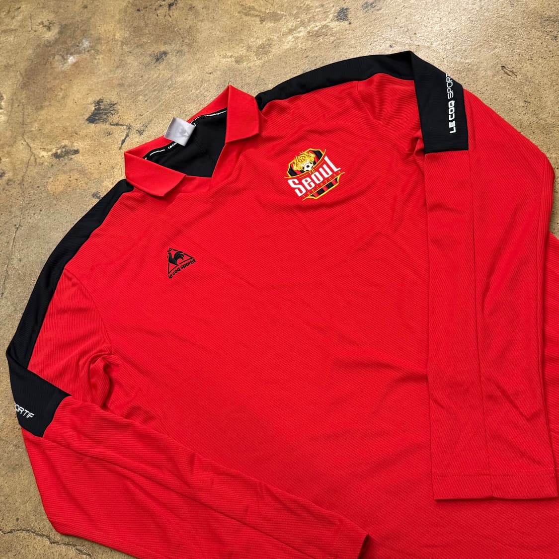 [정품/2XL] 르꼬끄 서울 레드 축구 유니폼 긴팔 b15 상품이미지1