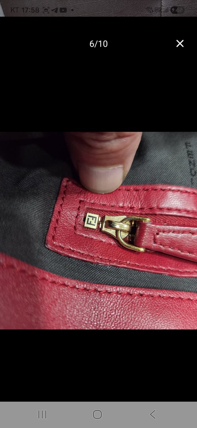 펜디 엠보 바게트 숄더 상품이미지5