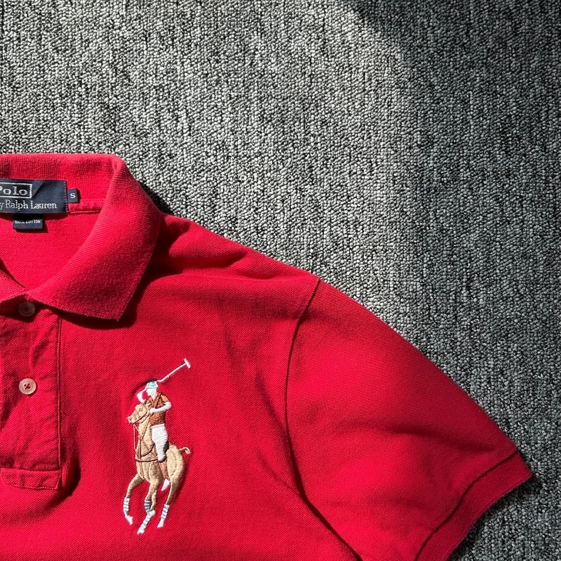 폴로 랄프로렌 빅포니 레드 반팔 PK  상품이미지3