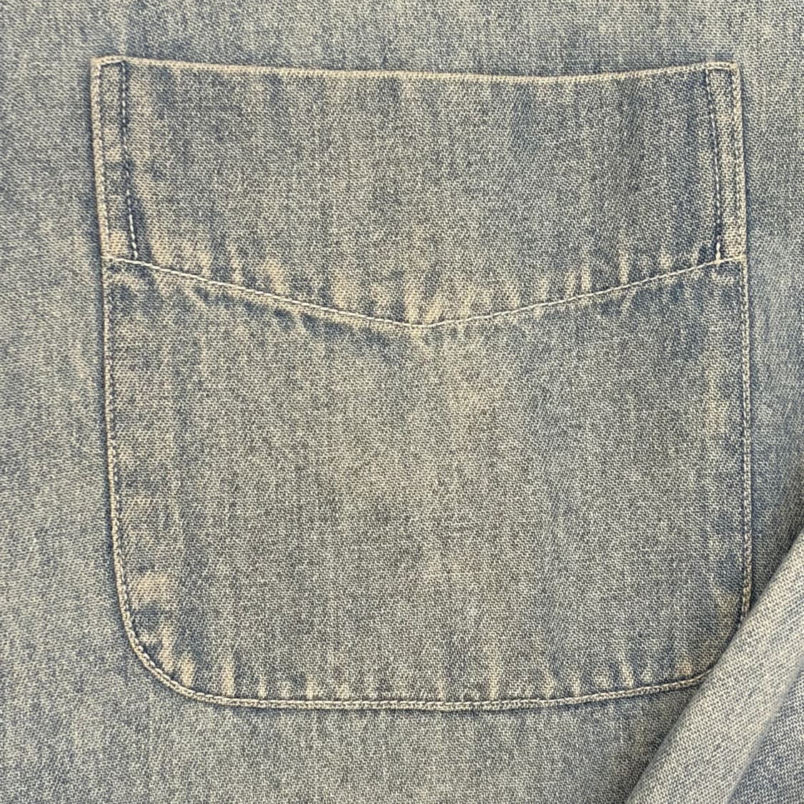 90s 미국 빈티지 루니툰즈 워너브라더스 연청 청남방 데님셔츠 상품이미지9