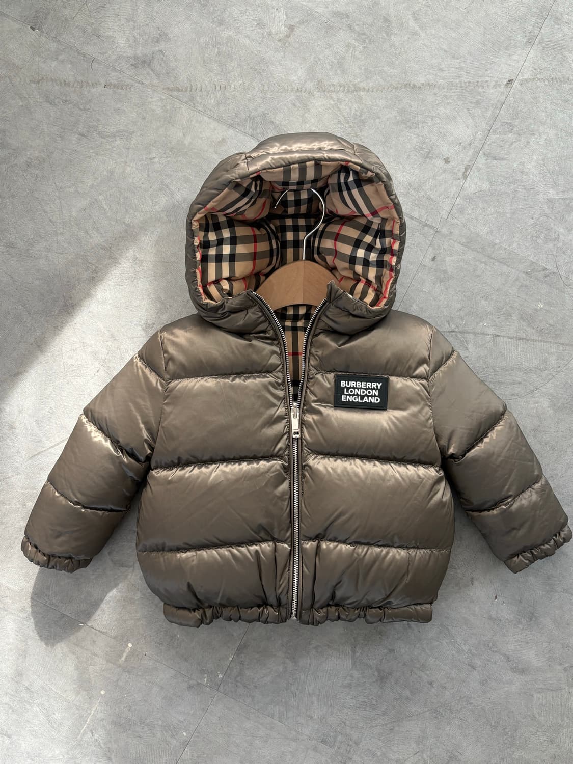 Burberry 버버리 키즈 리버서블 다운 패딩 자켓 상품이미지1