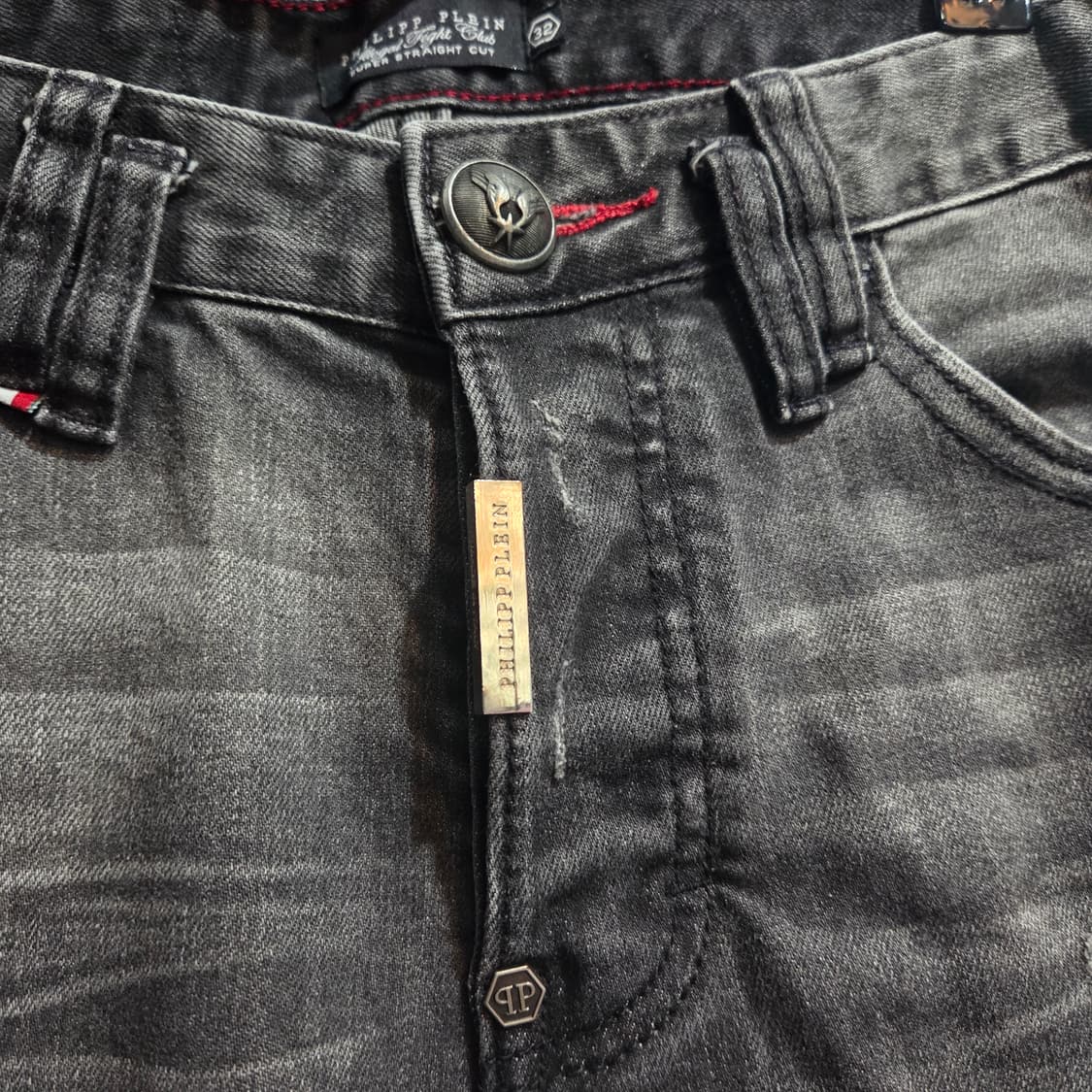 필립플레인 블랙 데님 바이커진 상품이미지3