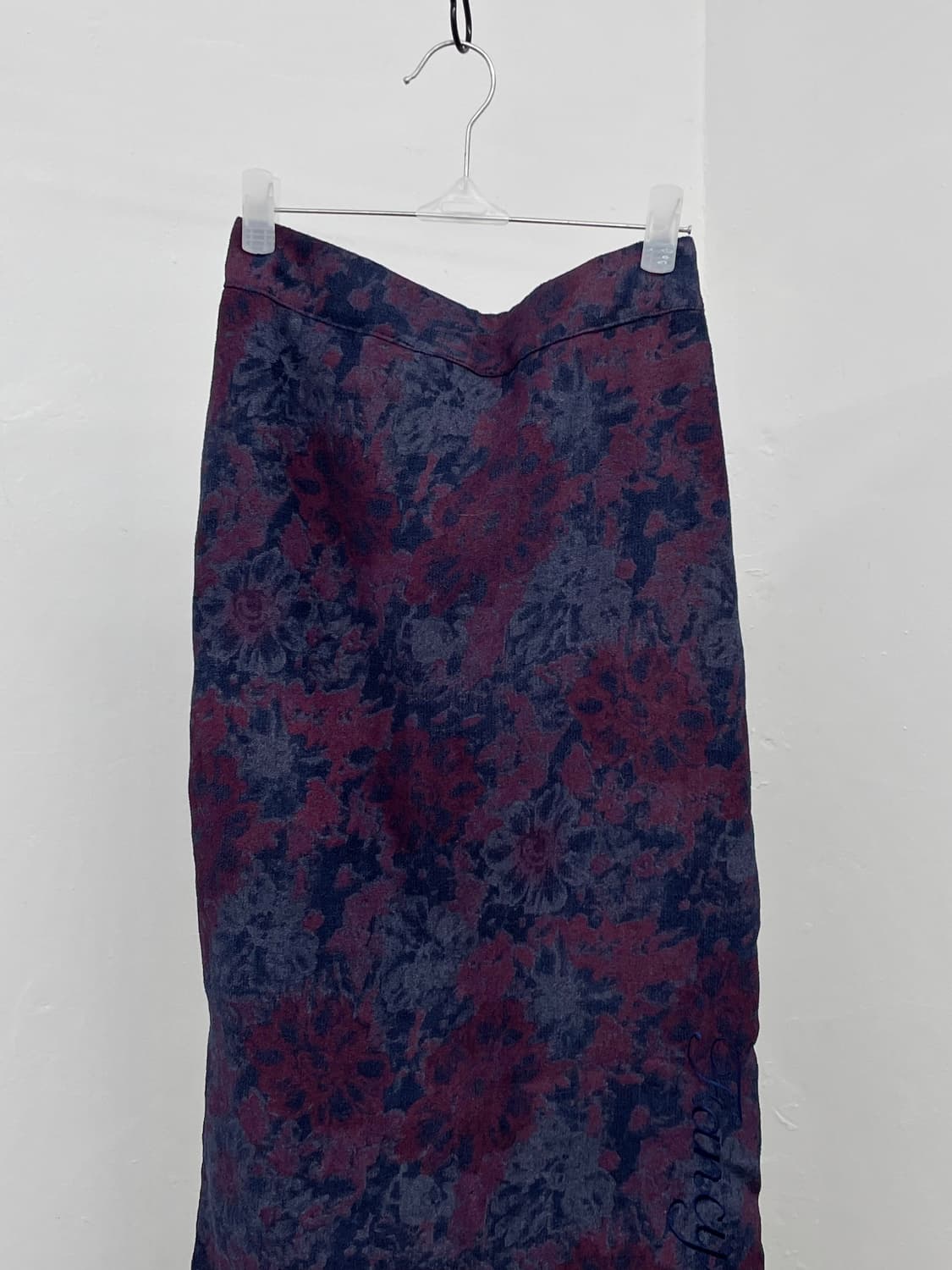 팬시클럽 오리엔탈 플로럴 로고 롱스커트  상품이미지6