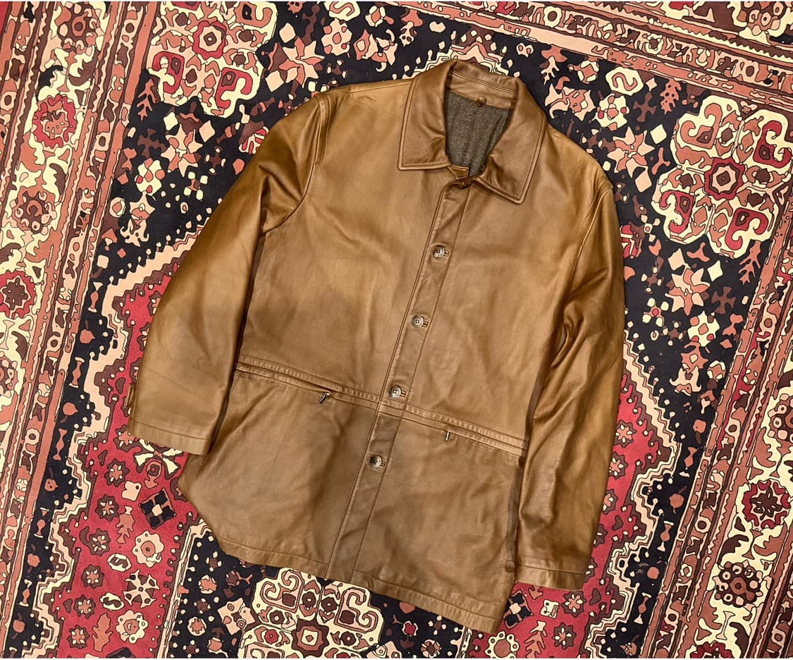 ( L-XL ) 가죽자켓 가죽카코트 빈티지가죽 양가죽자켓 워크웨어 빈티지 상품이미지5