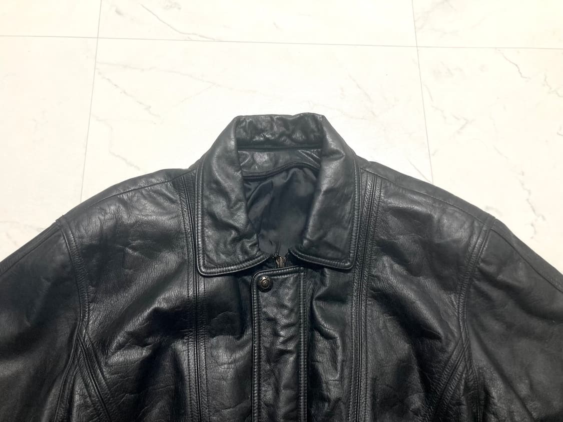 90s 소가죽 A-2 카우하이드 레더 봄버 자켓 100-105 상품이미지4