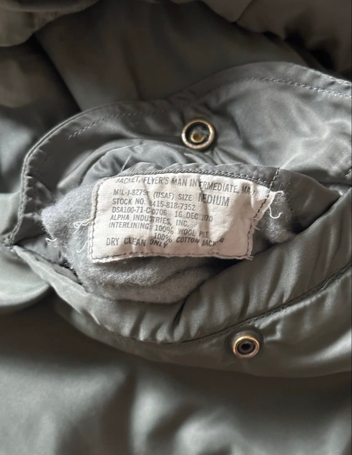 1970 OG MA-1 Jacket (M) 상품이미지6