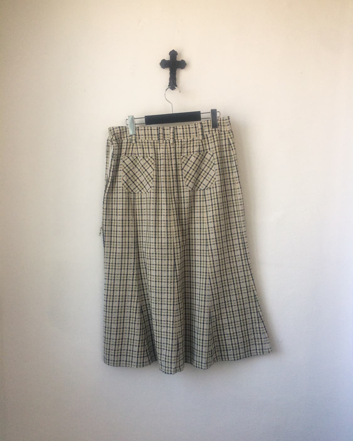 Tied check pattern skirt 상품이미지2
